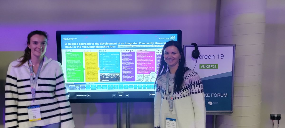 Showcasing the hard work of the whole team at UK Stroke Forum 23
