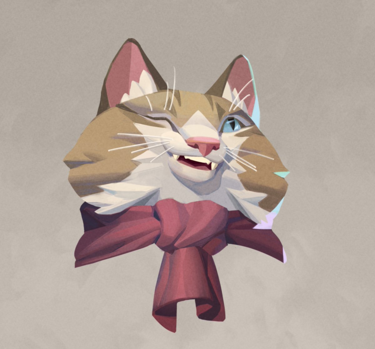 「another Clip Studio practice cat」|Sasha Frantsevaのイラスト