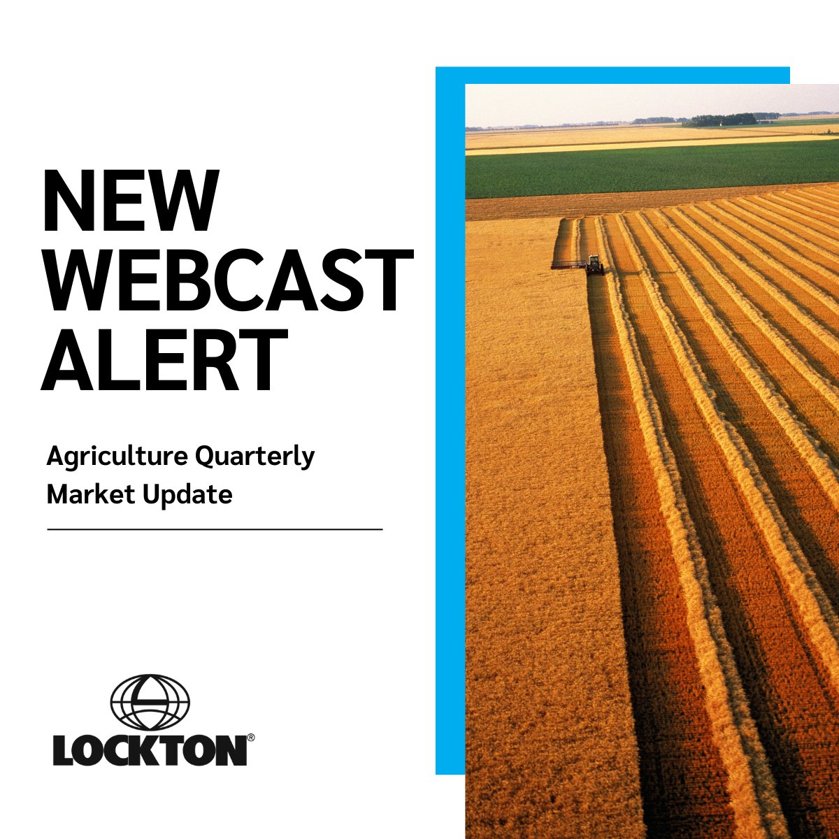 Join experts from Lockton and StoneX to learn about the latest trends and risks in the agriculture market. We’ll also feature a macroeconomic update and market reports on both Ags and Proteins. …culturequarterlymarket.splashthat.com/?gz=none