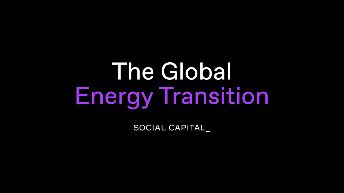 chamath's tweet photo. Deep Dive: The Global Energy Transition

In 2020, I made a personal commitment to learn and invest in the energy transition and clean tech / climate change initiatives. I connected with a friend of mine who was a Senior Partner at McKinsey who told me a little secret: when folks like Bill Gates want to learn important new topics, McKinsey helps to educate them by bringing in their Partners to do teach-ins.

Over the next many months, I decided to do the same. They helped teach me a lot, but it also cost me more than $2mm!

So what do you do if you don’t have this kind of money to spend on an ongoing basis? How do we feed our curiosity and continue to learn about the important things that are going on in the world?

Every month, I will publish a deep dive into a sector that I think is important to understand the world today. These fall into five themes:

1. Deep Tech
2. Energy Transition
3. Healthcare & Life Sciences
4. Economic Analysis
5. Socio-Political Trends

My first deep-dive into the Global Energy Transition is available to you today if you want to learn with me. This is split into two slide decks.

The first is a comprehensive overview of the climate problem, why it exists, where we are today, and potential solutions to fix it.

The second is a deep-dive into the Inflation Reduction Act, a key piece of U.S. climate legislation with massive implications for energy transition sectors.

You can read these today on my Substack using the link in my bio. Going forward, future deep-dives will be available to paid subscribers.

If enough people care about this and subscribe, we will invest those revenues to hire more researchers to help me publish more content. We will also look to our subscribers to influence what we research and read out to everyone.

Future Deep Dives:

Disclaimer: The views and opinions expressed above are current as of the date of this document and are subject to change without notice. Materials referenced above will be provided for educational purposes only. None of the above will include investment advice, a recommendation or an offer to sell, or a solicitation of an offer to buy, any securities or investment products.