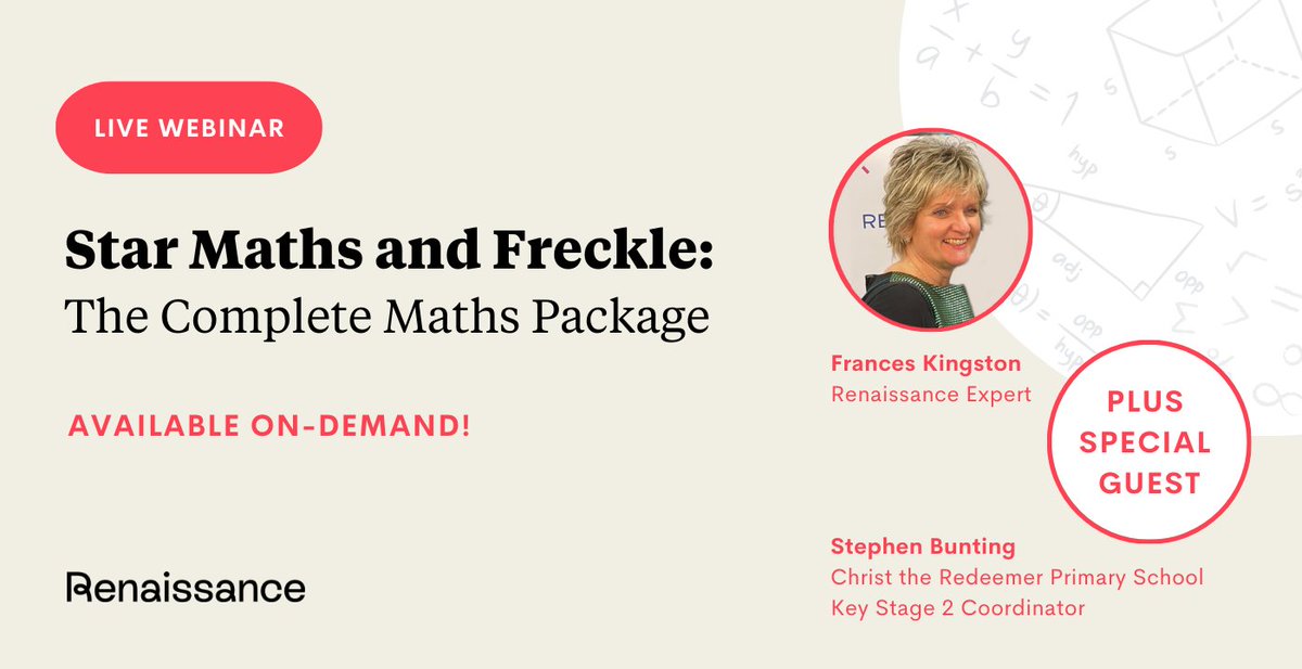 Missed our webinar on Freckle and Star Maths last week? 

Stephen Bunting, KS2 Coordinator <a href="/ctrps1/">Christ the Redeemer</a>, shared insights on Freckle's effectiveness in teaching key skills and boosting maths engagement in his classroom. Catch the full discussion> bit.ly/47EbVdr?