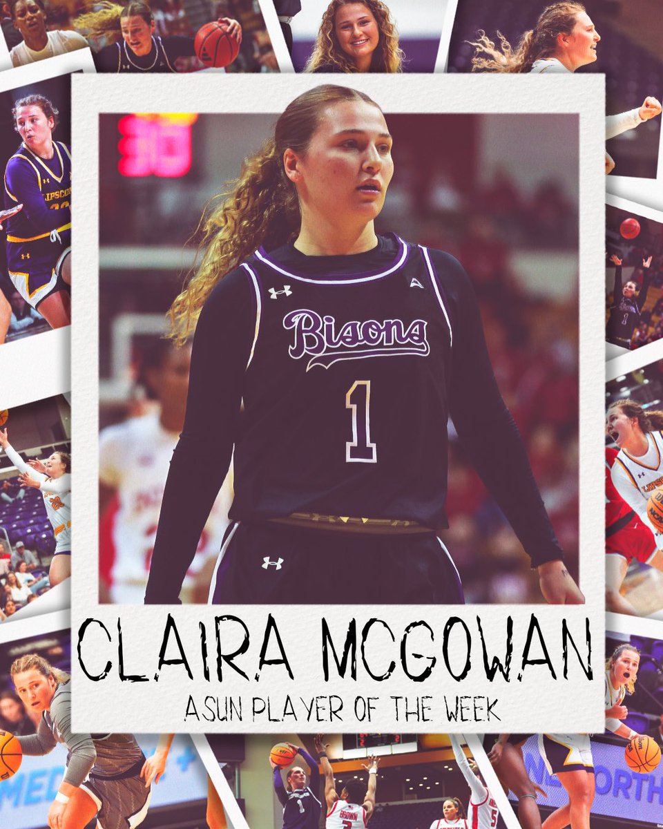 Lipscomb Women's Basketball (@lipscombwbb) on Twitter photo Our Bucket-Getter π₯
<a href="/clairamcgowan_3/">Claira McGowan</a> has been named <a href="/ASUNSports/">Atlantic Sun Conference</a> ππ₯ππ²ππ« π¨π ππ‘π ππππ€
#IntoTheStorm βοΈ | #HornsUp π€ Our Bucket-Getter π₯
<a href="/clairamcgowan_3/">Claira McGowan</a> has been named <a href="/ASUNSports/">Atlantic Sun Conference</a> ππ₯ππ²ππ« π¨π ππ‘π ππππ€
#IntoTheStorm βοΈ | #HornsUp π€