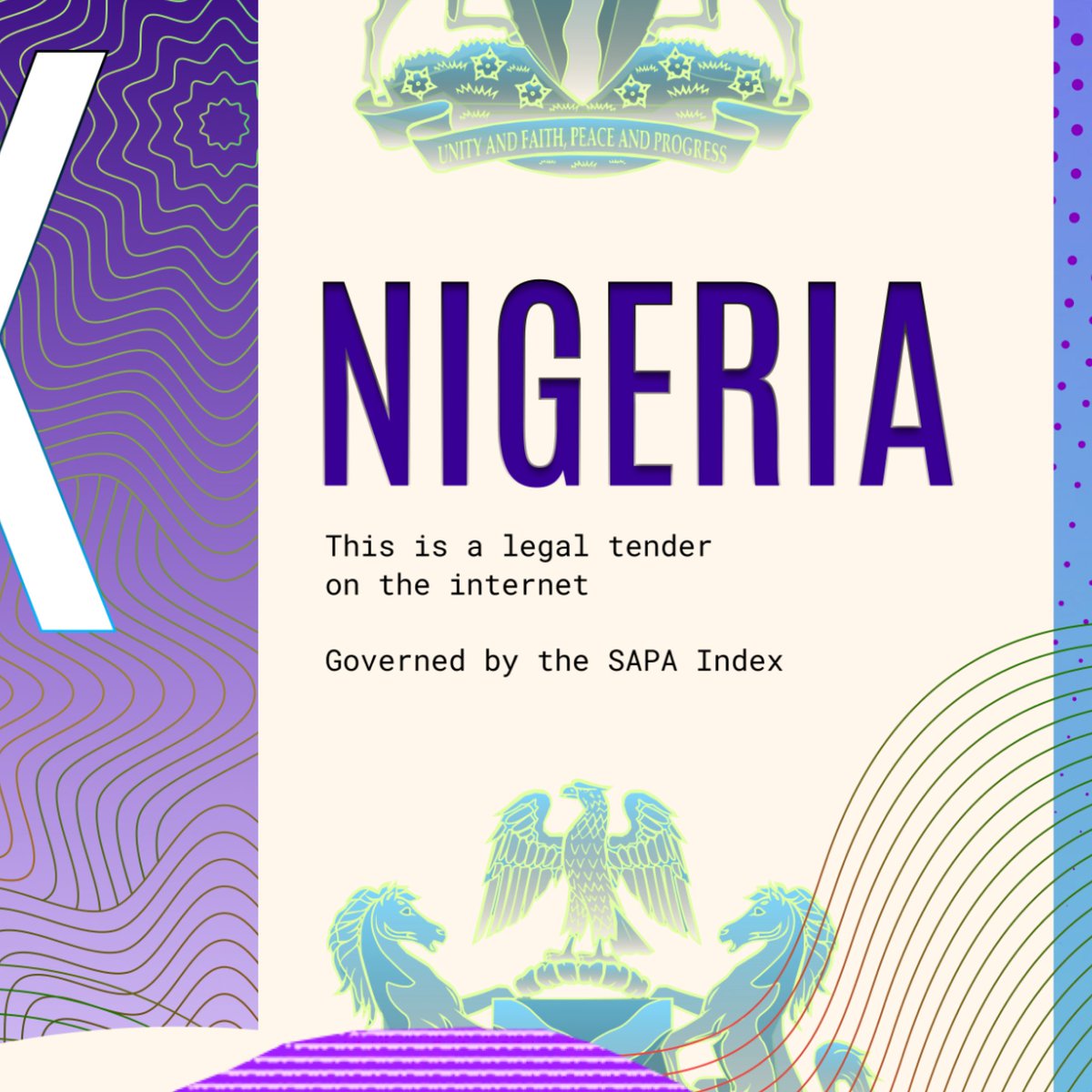 By the Authority of the SAPA Index, we issue a new currency.