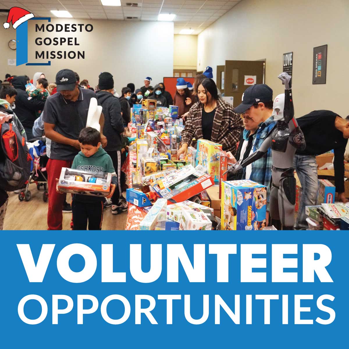Volunteer opportunities available at Modesto Gospel Mission: vomevolunteer.com/organization-d…
#ChristmasAtTheMission #SpreadJoy #VolunteerOpportunity #mymission #mymissionorg