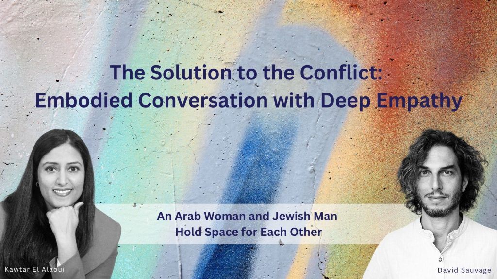 Can you see this as a powerful way to peace? I do. And so did my father, who spent his life in the US organizing conversations of peace between Palestinians and Jews. Imagine if our leaders could have this type of transparent, honest conversation. buff.ly/3t248XM