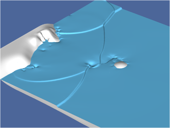 hshetabivash's tweet image. Dove into tsunami wave dynamics using the Gerris Flow Solver.  Fascinating insights from replicating tsunamis, solving Saint-Venant equations.  More on this case study: gerris.dalembert.upmc.fr/gerris/example…… #FluidDyna #TsunamiSimulation