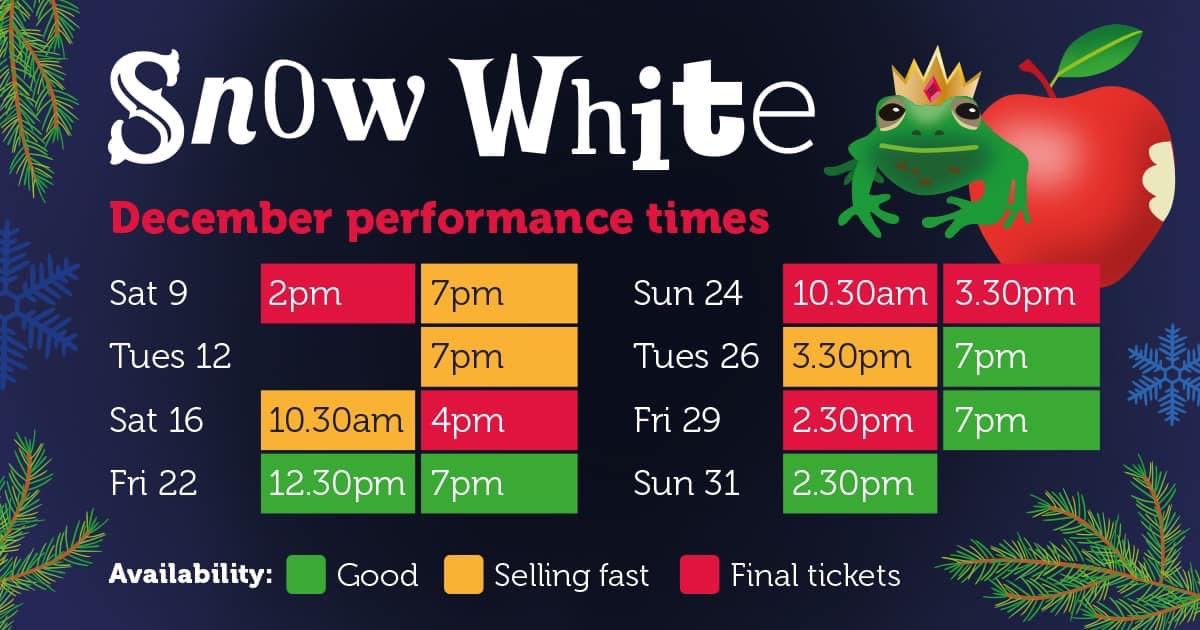 🍎⚠️ TICKET AVAILABILITY ⚠️🍎

Mirror, Mirror on the wall. Our retelling is the most magical of them all! 

Book now to join Snow White and her friend Grim as they bring a whole host of characters to life.

🎟️ queenshall.co.uk/whats-on/snow-…