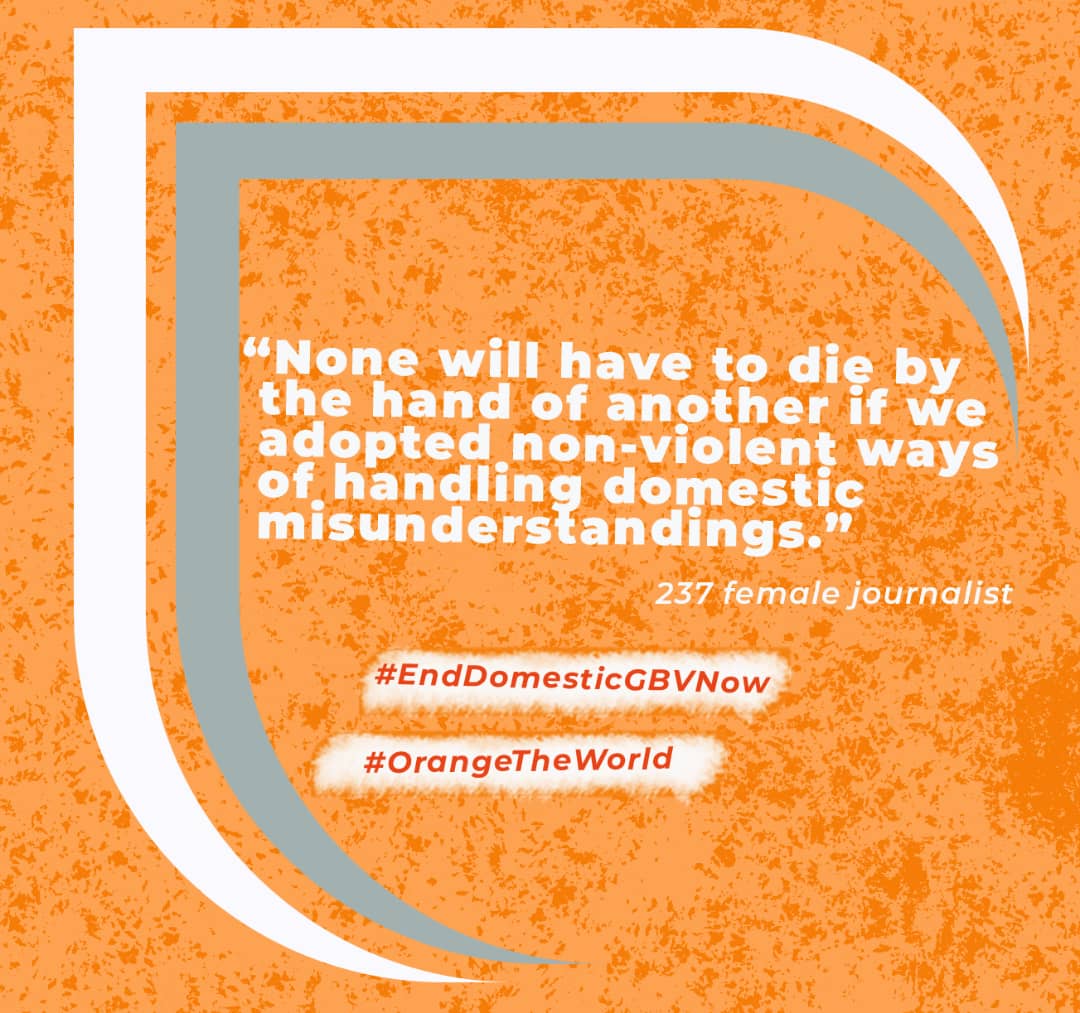 #EndDomesticGBVNow
#OrangeTheWorld