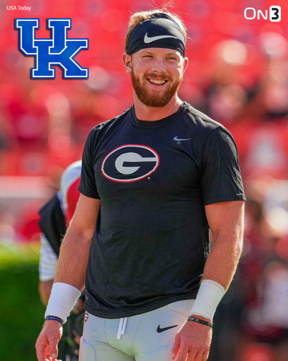 PeteNakos's tweet photo. Kentucky is the school to watch for Georgia transfer quarterback Brock Vandagriff, multiple sources tell @on3. 

The former five-star recruit would be a strong fit in Liam Coen’s offense.  

https://t.co/EVtHQs57NQ https://t.co/g0L8ge4XJM
