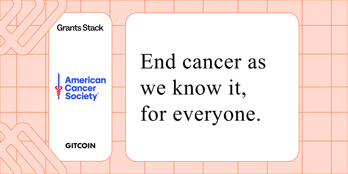 ✨The American Cancer Society is a leading cancer-fighting organization with a vision to end cancer as we know it, for everyone 🤝

Let’s take a closer look at the amazing programs that are a part of the <a href="/AmericanCancer/">American Cancer Society</a> QF round 👇

x.com/gitcoin/status…