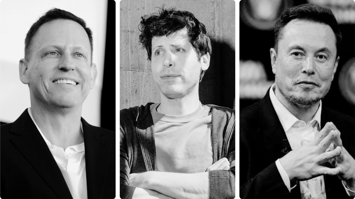 arudansk's tweet photo. Altman v. Thiel v. Musk
"Sam [Altman] might hear the common wisdom, and his response would be 'yes, and'. Thiel’s response would be 'no, but'. And then I don't think Elon's even listening."

On Elon Musk
Elon's perspective is so first principles driven that while he does recognize what is popular or not and can work with it, his decisions as to what to do next are not tied at all to the mainstream, but are following a technology tree chart derived from basic physics or his favorite science fiction story.

On Peter Thiel
Thiel is extremely good at noticing when the common consensus is correct or wrong for basically bad reasons. And I do include correct here, where whenever you think that even if people are directionally making the right bet for the wrong reasons, there's some financial alpha there. There's some possibility of finding that distinction. Thiel’s question is: “how is the mainstream wrong and what can we do about it to make it correct?” which makes him a great technology investor — a great technologist, but also a great investor. Thiel is looking for where the mainstream is wrong and so he's willing to take big bets that make him very unlikable know many people at the time also in perpetuity, but often vindicated.

On Sam Altman
Sam will see where the enthusiasm and energy lies, and it's like, okay, can we harness this and even further develop it, even grow this and push it somewhere real? Sam is able to identify trends that people are excited about and thus that makes him an amazing fundraiser and recruiter and perhaps one of our best.

Thiel’s view would probably be very closely related to preventing violence on a global scale and the abuse of individuals and the scapegoating of individuals. Elon's would be focused on species survival and know, let's expand through the universe, let's have AI not kill, let's like actually reach a new destiny. And that's the point of the activity. And then Sam is sort of like, let's reach abundance. The advocates and the critics of capitalism are right.

I highly recommend the Live Players podcast with @SamoBurja and @eriktorenberg. Episode one was a fascinating conversation about the live players of today.