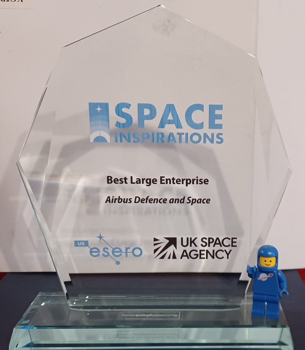 Thanks <a href="/spacegovuk/">UK Space Agency</a> and <a href="/ESERO_UK/">ESERO-UK</a>. 👍
I'm incredibly proud of the <a href="/AirbusSpace/">Airbus Space</a> and <a href="/AirbusDefence/">Airbus Defence</a> STEM Ambassadors.
Their inspirational work, dedication and passion is now officially award winning! 👏 
#AdAstra 🚀