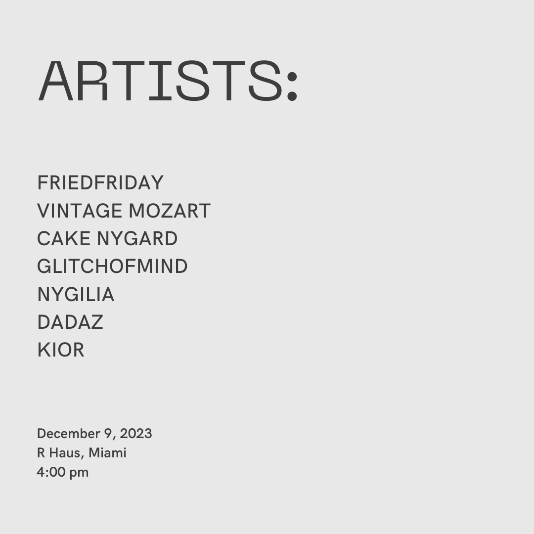 Thrilled to unveil the amazing lineup of artists handpicked in collaboration with the talented <a href="/ClareMaguire/">clare maguire ❀</a>!

Special curation for the @rugradio R Haus✨