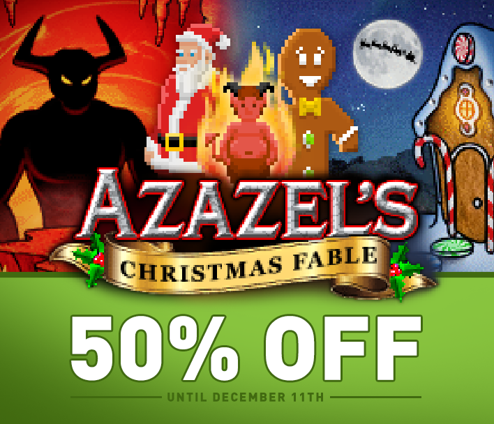 MuhlbockGames's tweet photo. Christmas has come early for point-and-click fans. Azazel's Christmas Fable is now 50% OFF! Get in the Christmas spirit with this quirky holiday adventure.
https://t.co/4cPMihXn0L
#pointandclick #8bit #christmasgames #retrogaming #16bit #pixelart #steamsale https://t.co/GkimewVYdJ