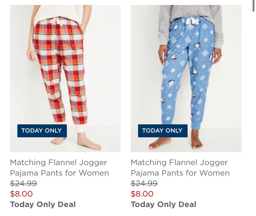 Matching Flannel Jogger Pajama Pants