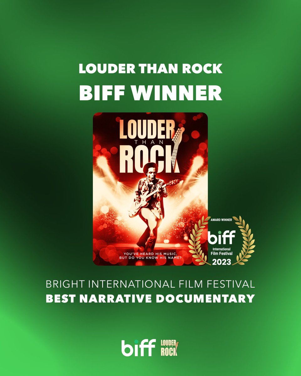Louder Than Rock is the winner of #BIFF “Best Narrative Documentary” Award! Congratulations to the team on another outstanding achievement.

🔗 ALL LINKS HERE: linktr.ee/calebquaye