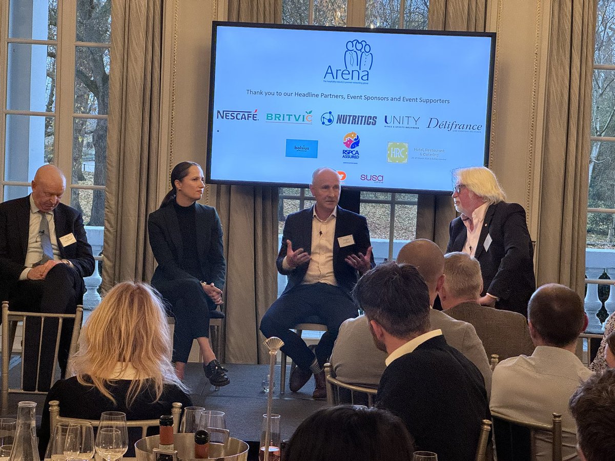 Thank you to <a href="/Lorraine_Arena/">Lorraine Wood</a> and all at <a href="/Arenanetworking/">Arena Events</a> for today’s insightful #Christmas luncheon. 

Great panel session on #growth #purpose #careers &amp; #Sustainability with our very own <a href="/punchpubs/">Punch</a> CEO Clive Chesser as well as leaders from <a href="/Dishoom/">Dishoom</a> <a href="/SodexoGroup/">Sodexo</a> and <a href="/Nestle/">Nestlé</a>.