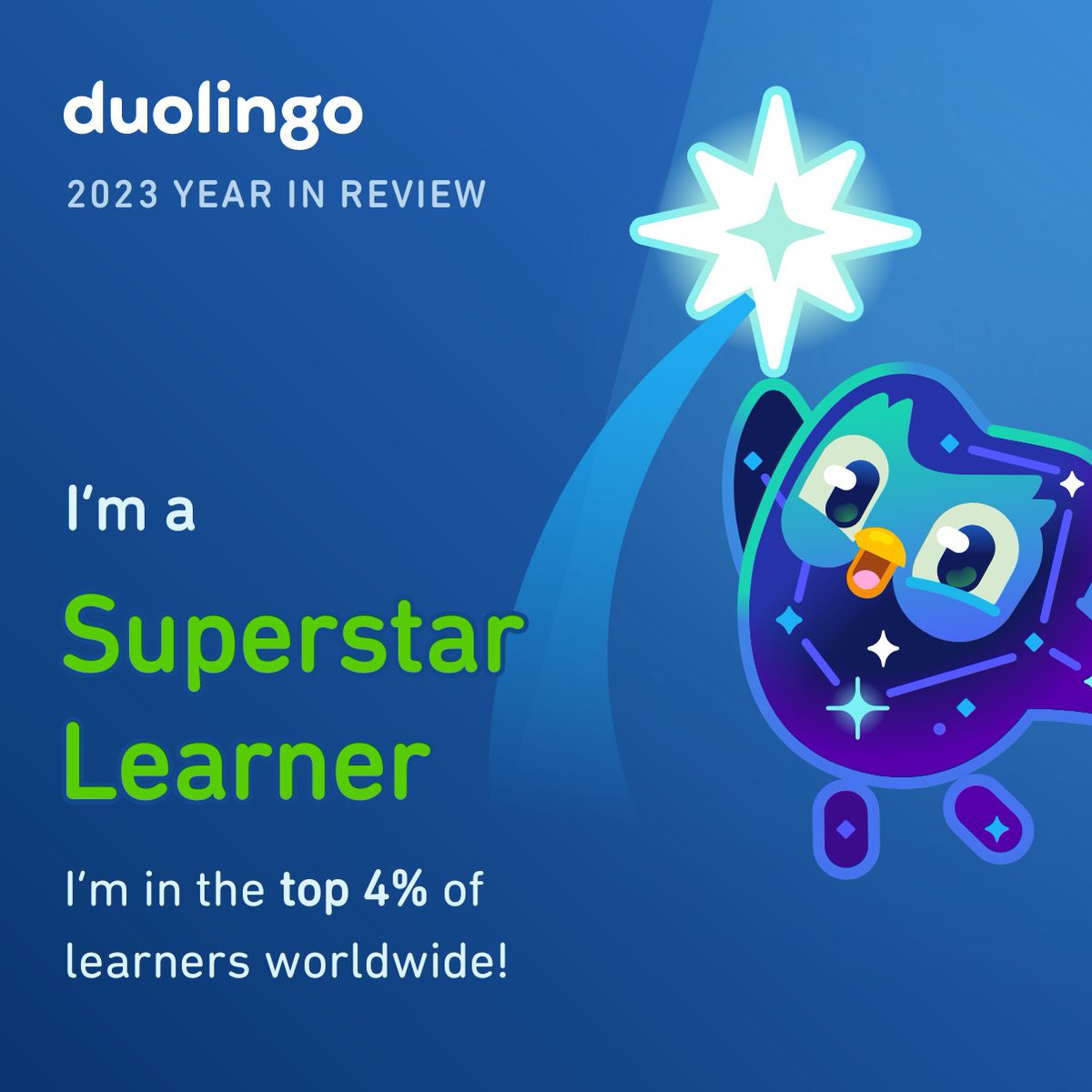 Hobo_Mama's tweet photo. I’m a Superstar Learner! What’s your Duolingo learner style? #Duolingo365 https://t.co/tJ9kNwPPfT