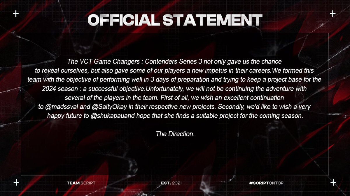 Team Script tweet media