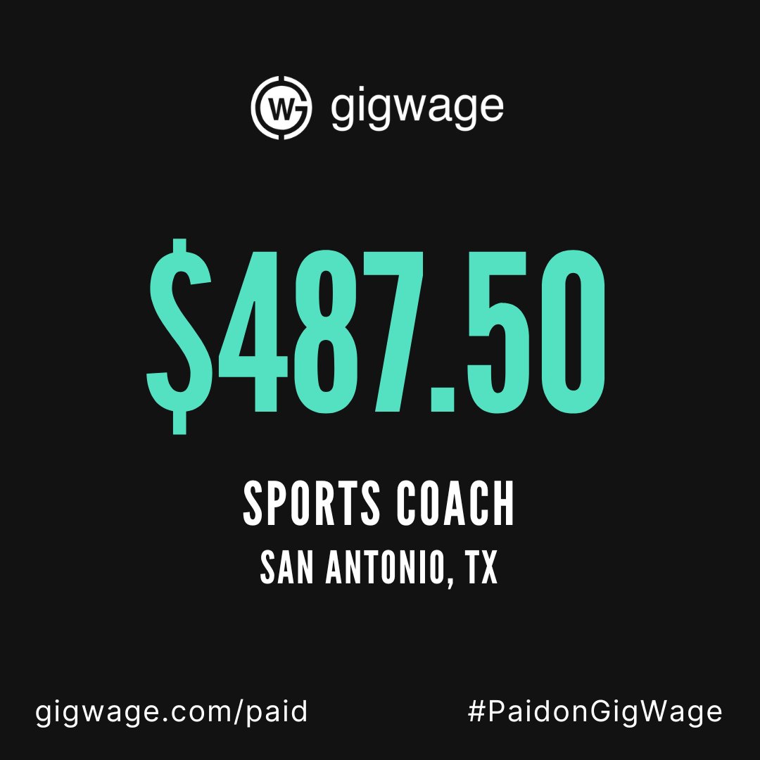 Sports coach #PaidonGigWage