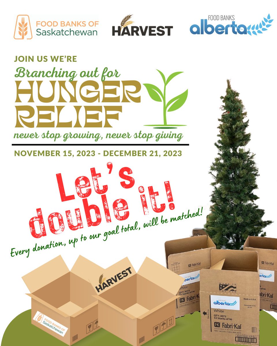 2020SeedLabs's tweet photo. Let's see how big our double up can get! Every donation to our food bank holiday campaign will be matched, up to our goal amount, so let's get there!
@SKfoodbanks
@harvestmanitoba
@FoodBanksAB
@canadahelps
#NeverStopGrowing #NeverStopGiving #2020SeedLabs
https://t.co/2v8YxnR4BN https://t.co/P08GjcUEAt