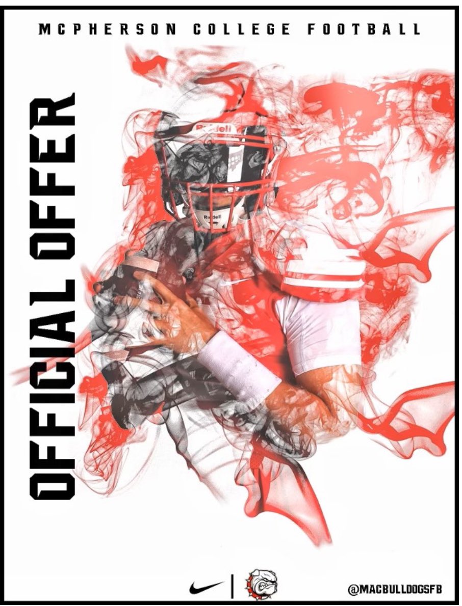 Jordan Crump (@0fficial_jord4n) on Twitter photo I’m truly blessed to announce I have received my first offer from McPherson college‼️❤️🤍 #AGTG <a href="/MACBulldogsFB/">McPherson Football</a> <a href="/Coach_nbc/">Nick Cavallo</a> <a href="/CoachMaxwe11/">Michael Maxwell</a> <a href="/wgjones85/">Greg Jones</a> <a href="/Coach_Fudge/">Isaac Fudge</a> <a href="/CoachJustice20/">AJ Justice</a> I’m truly blessed to announce I have received my first offer from McPherson college‼️❤️🤍 #AGTG <a href="/MACBulldogsFB/">McPherson Football</a> <a href="/Coach_nbc/">Nick Cavallo</a> <a href="/CoachMaxwe11/">Michael Maxwell</a> <a href="/wgjones85/">Greg Jones</a> <a href="/Coach_Fudge/">Isaac Fudge</a> <a href="/CoachJustice20/">AJ Justice</a>