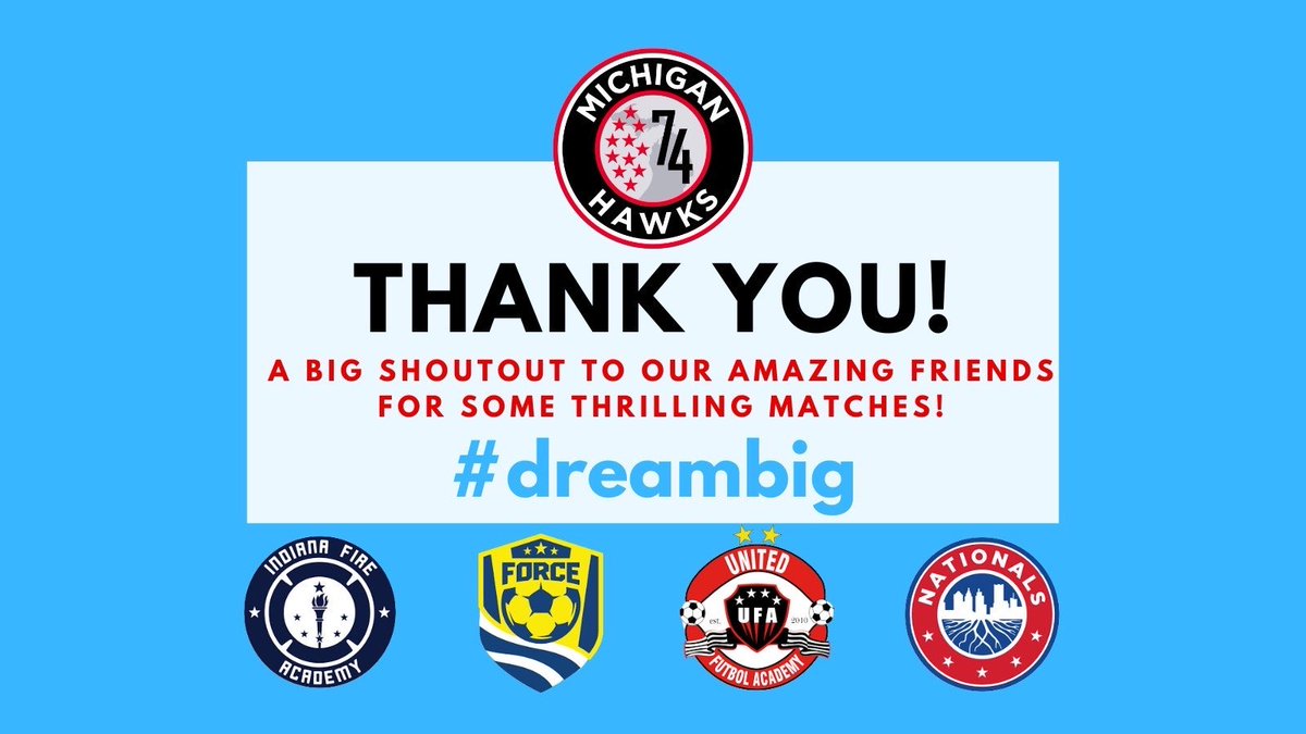 Thanks to all the players, parents, and coaches that attended our friendlies last weekend. Good luck this spring. <a href="/nationalsga/">Nationals Girls Academy</a> @clevelandforcesc <a href="/unitedfa_ecnl/">UFA ECNL</a> @indyfire_academy #DreamBig