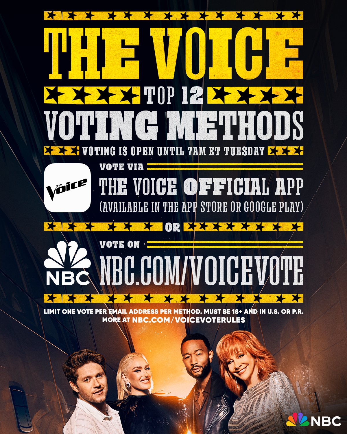 The Voice on X: &ldquo;Tonight #TheVoice Lives begin and here&rsquo;s how YOU 