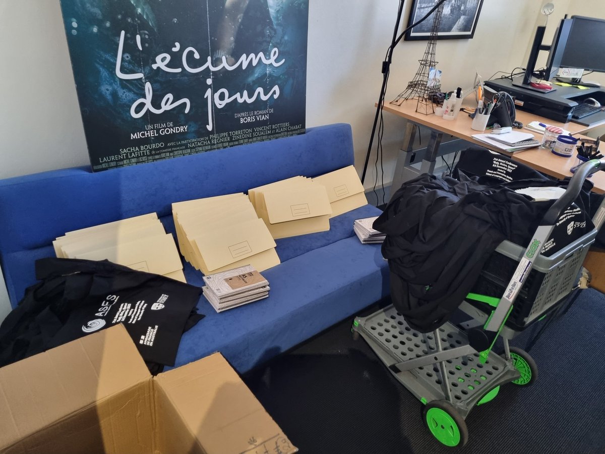 USYD French (@frenchusyd) on Twitter photo Preparations are in full swing for <a href="/AuFrenchStudies/">Australian Society for French Studies</a>'s Annual Conference #ASFS2023! We can't wait to welcome delegates online and in-person for the Postraduate Event tomorrow! Preparations are in full swing for <a href="/AuFrenchStudies/">Australian Society for French Studies</a>'s Annual Conference #ASFS2023! We can't wait to welcome delegates online and in-person for the Postraduate Event tomorrow!