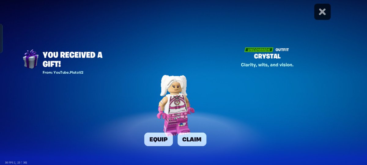 vDarth_Bruce's tweet image. Vouch @FortnitePV2 @PV2Vouches thank you so much for the Crystal skin that i won your stream 💛💛💛 everyone, Don&apos;t forget to use code PV2 in the item shop ✌🏽💛 #PV2