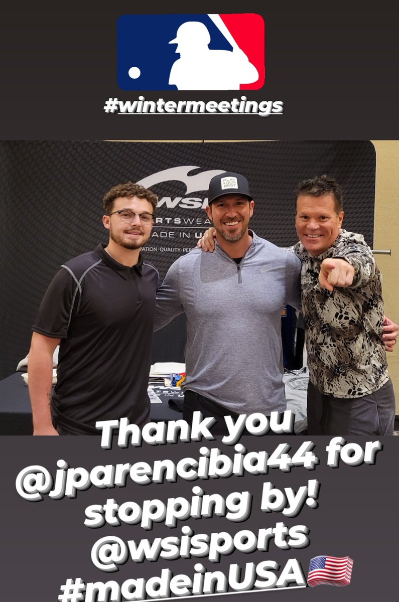 Thank you @jparencibia9 for stopping by at #wintermeetings #Nashville #mlb #madeinusa @theunderweardoc