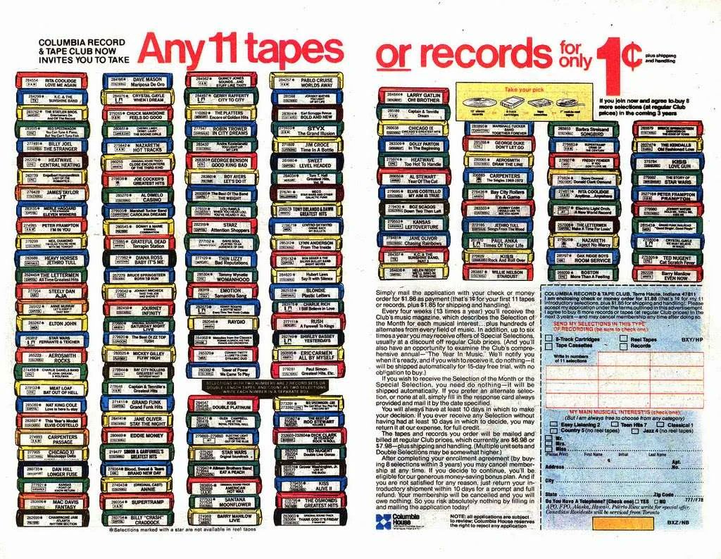 Breaking: james comer has uncovered evidence that President Joe Biden ordered 11 cassette tapes from Columbia House in 1987, only paid 1 penny for them, and never followed through with the required purchase afterward!