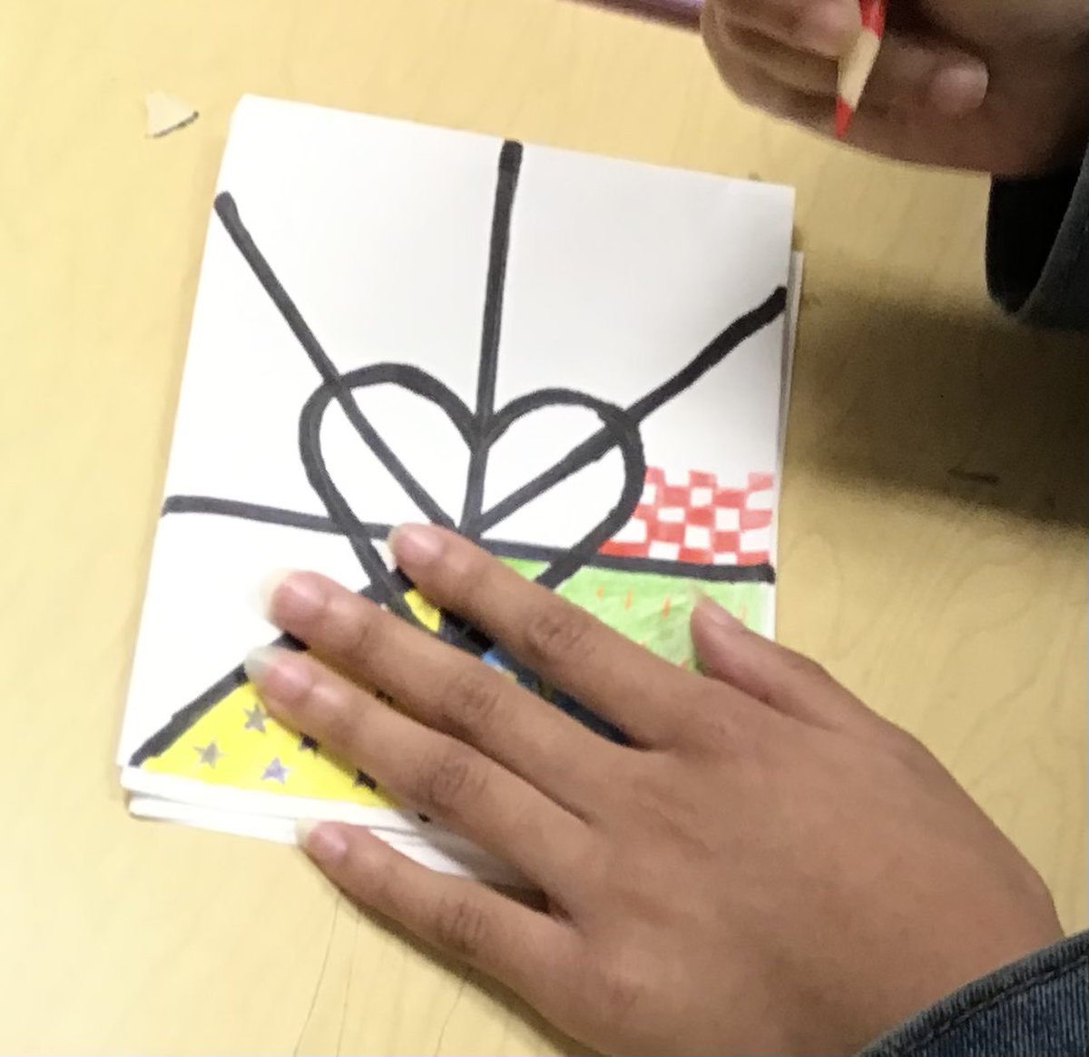 Fifth grade starting their pattern books #bcps #HernwoodES