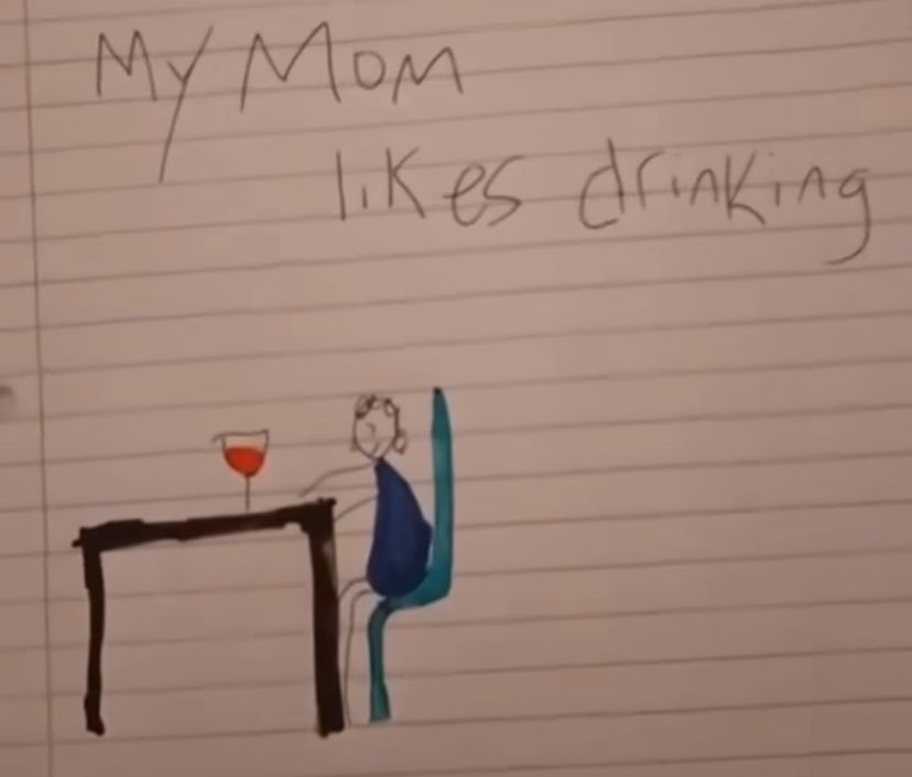 Mis hijos en la clase de inglés