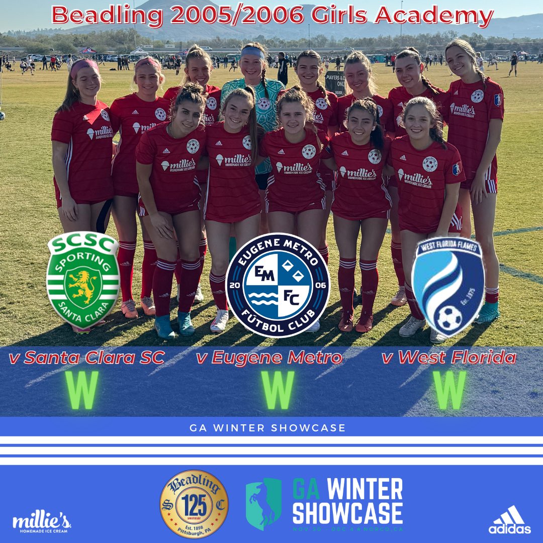 Congratulations to our <a href="/GAcademyLeague/">Girls Academy</a> teams as they finish as a club 9-2-1 at the GA Winter Showcase 👏🏼 Congrats to our 2008 and 2009 teams for finishing 1st in their group in Champions Cup moving into the Champions Cup Finals in March! #WearTheB