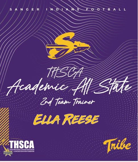 SangerFB's tweet photo. Putting an emphasis on "STUDENT" Athlete is second nature to these individuals. Very proud of your hard work! 

The Texas High School Coaches Association Academic All-State Teams recognize senior high school athletes, trainers and managers who excel in the classroom!

#OneTribe https://t.co/jFwpXmDNdk