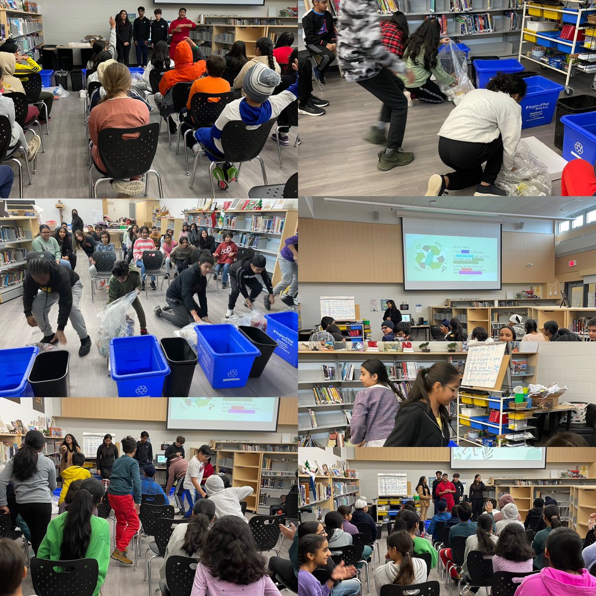 balmoral_llc's tweet image. “Where Does It Go” eco relay run by student leaders, teaching students about sorting our recycling and garbage.  @PDSB_eco @PeelSchools @MacvillePS @regionofpeel