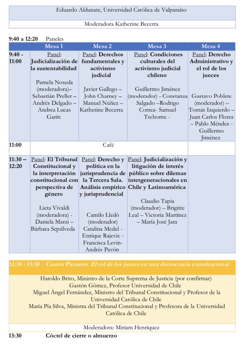Ya está disponible el programa tentativo de nuestra segunda conferencia anual, que tendrá lugar el próximo jueves 14 y viernes 15 de diciembre en <a href="/derechouah/">Facultad de Derecho UAH</a> (Los Leones 1200, Providencia).

Todas y todos invitados a participar presencialmente. ¡Nos vemos la próxima semana!