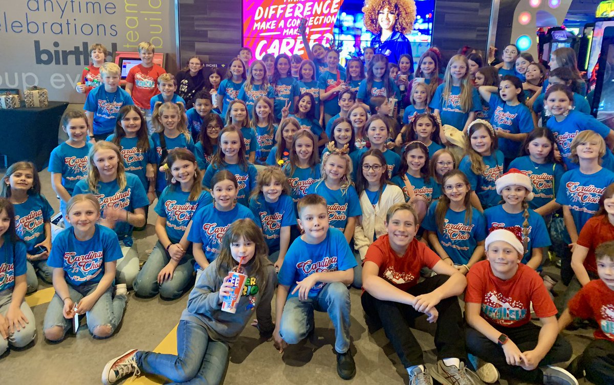 WCE Cardinal Choir and Intermediate Ukulele Club Holiday Tour! Great performances at the Humble ISD Administration Building and the Mothers Against Cancer Luncheon. Finished the day at Main Event with pizza and games! 
🎶🎄❤️ <a href="/HumbleISD_WCE/">Willow Creek Elem</a>