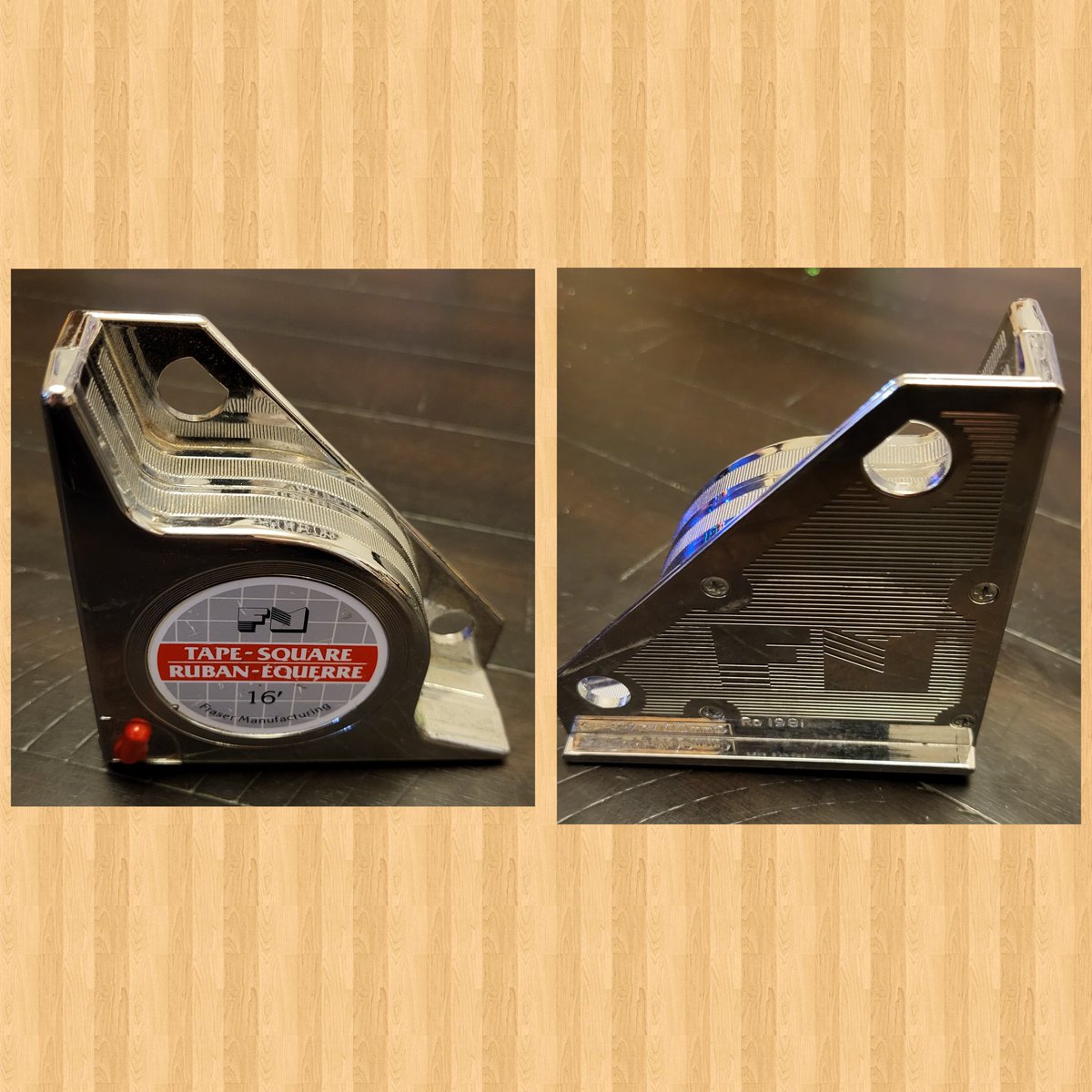 Found this interesting Tape Measure/Square the other day! Anyone know much about this? #tools #carpentry