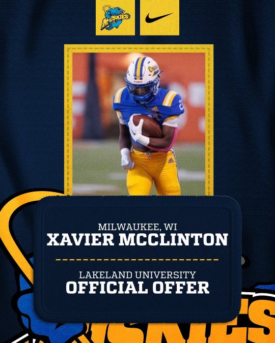 Xavier McClinton (@xtm0306) on Twitter photo After a great conversation with <a href="/LaneTrain82/">Lane Peterson</a> I am blessed to receive my first offer from Lakeland University! After a great conversation with <a href="/LaneTrain82/">Lane Peterson</a> I am blessed to receive my first offer from Lakeland University!