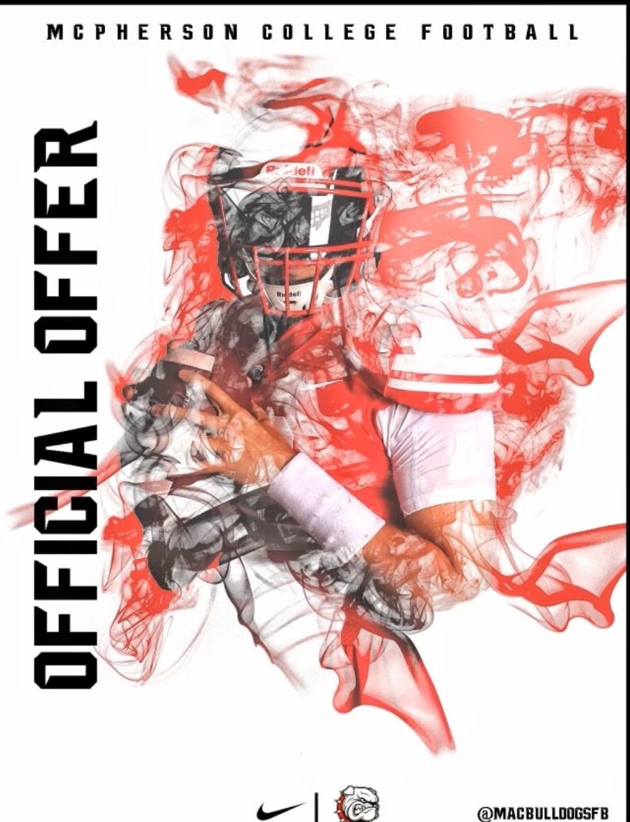Terry Duncan, Jr. 'TJ' (@tduncanjr5) on Twitter photo I am very blessed to receive an offer from Mcpherson College. Thank you! <a href="/JoshPisik/">Coach Pisik</a> <a href="/CoachJFisc/">Coach Fiscus</a> <a href="/MACBulldogsFB/">McPherson Football</a>
<a href="/NHSRecruits/">Northwest High School Football Recruiting</a> I am very blessed to receive an offer from Mcpherson College. Thank you! <a href="/JoshPisik/">Coach Pisik</a> <a href="/CoachJFisc/">Coach Fiscus</a> <a href="/MACBulldogsFB/">McPherson Football</a>
<a href="/NHSRecruits/">Northwest High School Football Recruiting</a>