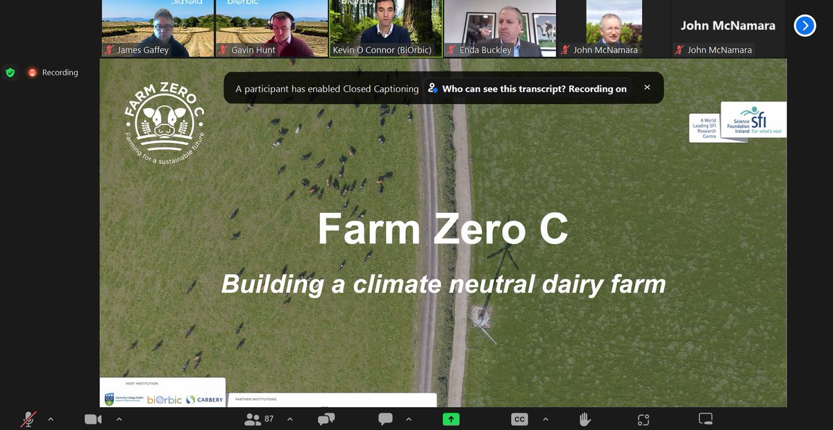 BiorefineryIE's tweet photo. 🐄👩‍🌾♻️⛽️🧪 As the eyes of the world are on UAE 🇦🇪 for #COP28 🌎,  #FarmZeroC team gave an update on efforts back home 🇮🇪 to develop a #climate #neutral #dairy model today. Strong focus on the benefits of #research &amp; #industry working together to address our #climate challenges. https://t.co/uYCr6dim6a
