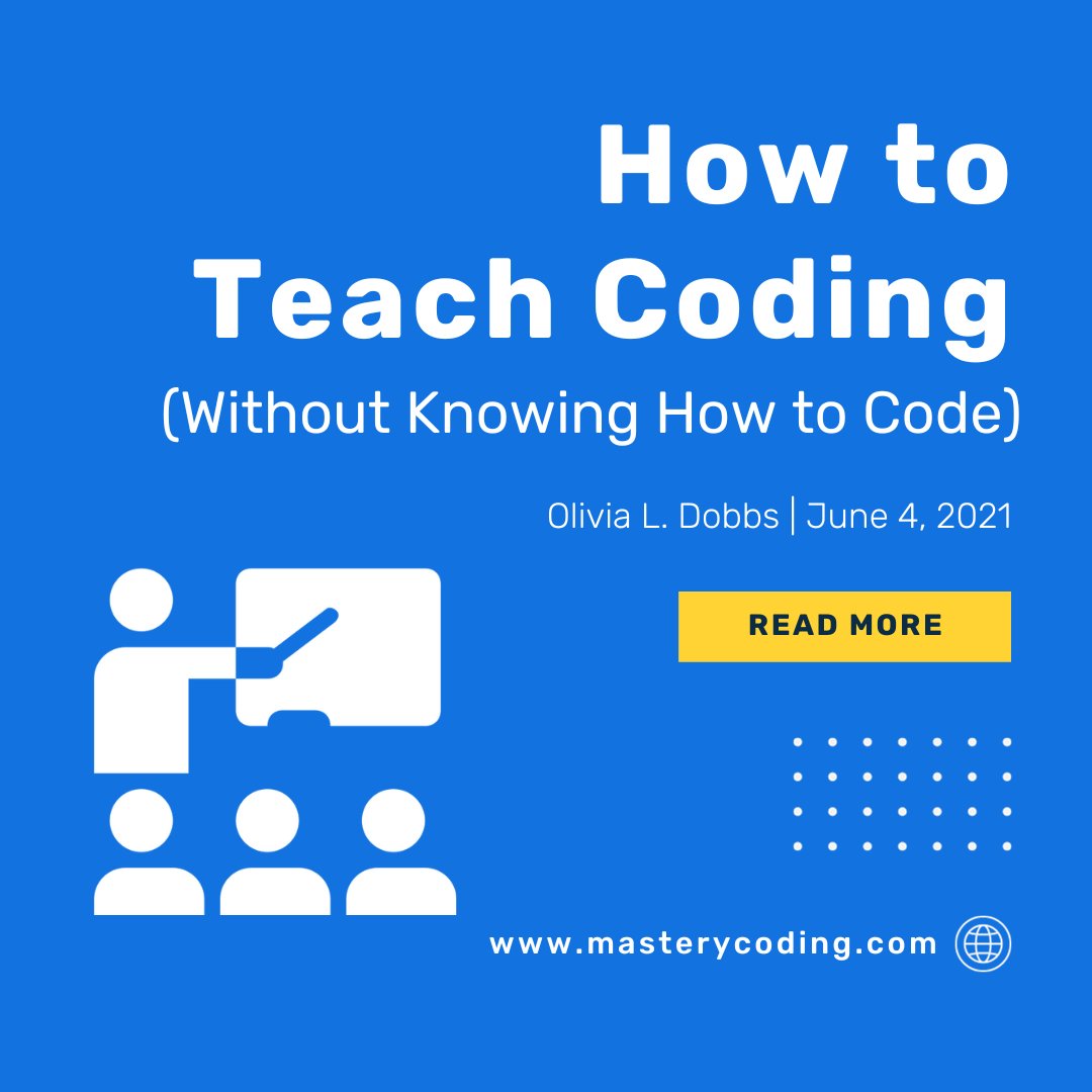 masterycoding's tweet image. Discover five amazing tips for effectively teaching your students how to code without needing to be an expert programmer #TechEducation #STEMEducation #TeachCoding