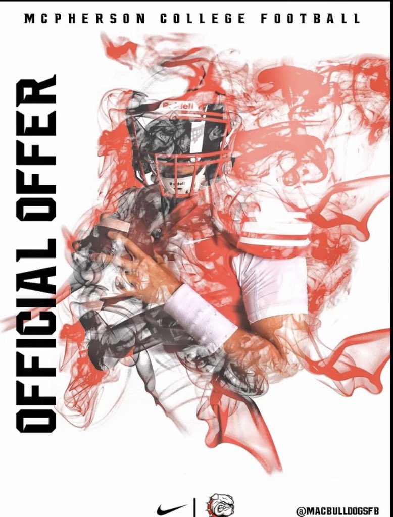 Thank you <a href="/MACBulldogsFB/">McPherson Football</a> <a href="/CoachJFisc/">Coach Fiscus</a>  for my 5th official offer❗️❗️
