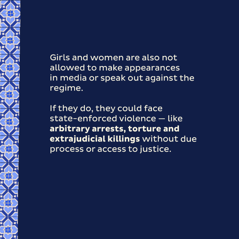 MalalaFund's tweet photo. In Afghanistan &amp; Iran, girls &amp; women are facing state-enforced, institutionalised oppression. But because gender apartheid is not yet a crime under international law, victims &amp; the international community don't have a legal avenue to fight it.

Swipe ➡️ to learn more.