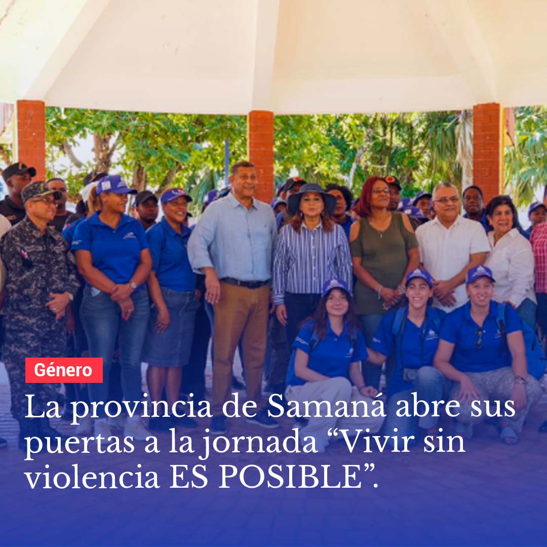 La provincia de Samaná abre sus puertas a la jornada “Vivir sin violencia ES POSIBLE”. @mmujerrd

👉🏼 809.do/la-provincia-d…

#809do #Samana #VivirSinViolenciaEsPosible #MinisterioDeLaMujer #MMUJER