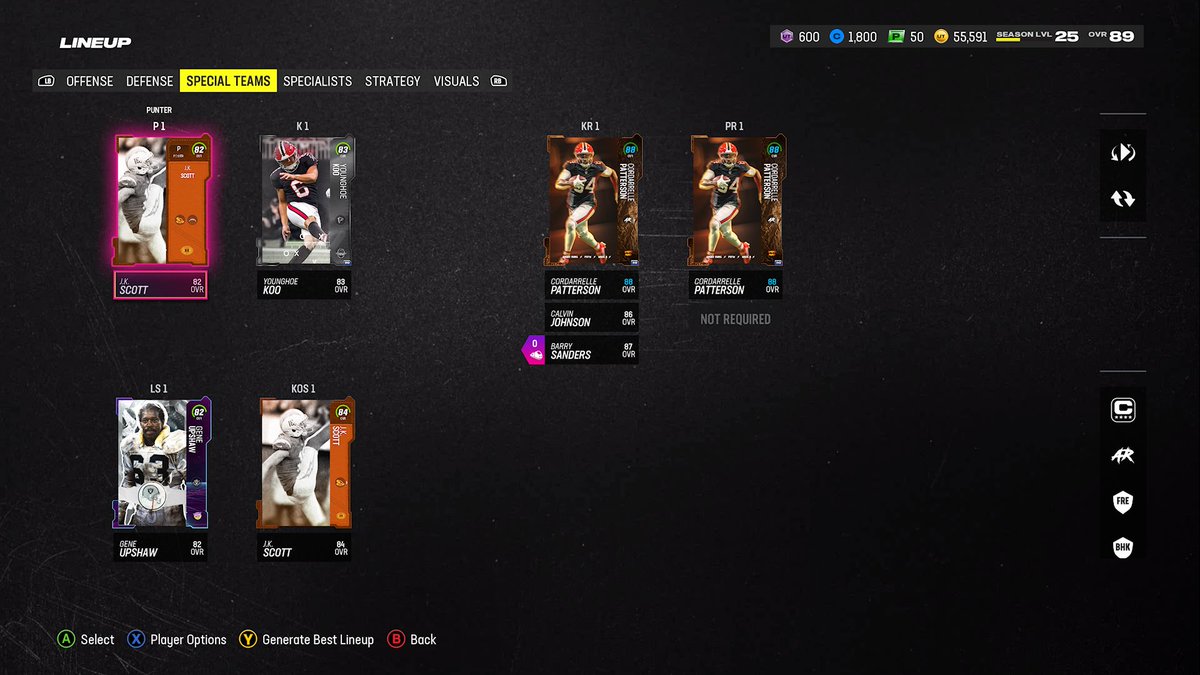 MUT been a breath of fresh air. The more i play it the more i lowkey feel like we need the auction house back in MYTEAM 😂 (and sets added). Regardless Alshon is HOME. Bears legend.