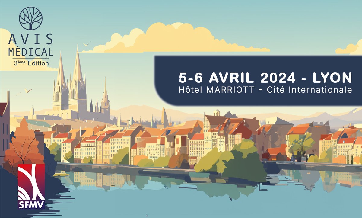 SFMV (@lasfmv) on Twitter photo Avez-vous déjà bloqué les dates de la 3ème édition d'Avis Médical ?  Cette année c'est à Lyon les 5 et 6. Avril ! Programme bientôt dévoilé ! Avez-vous déjà bloqué les dates de la 3ème édition d'Avis Médical ?  Cette année c'est à Lyon les 5 et 6. Avril ! Programme bientôt dévoilé !