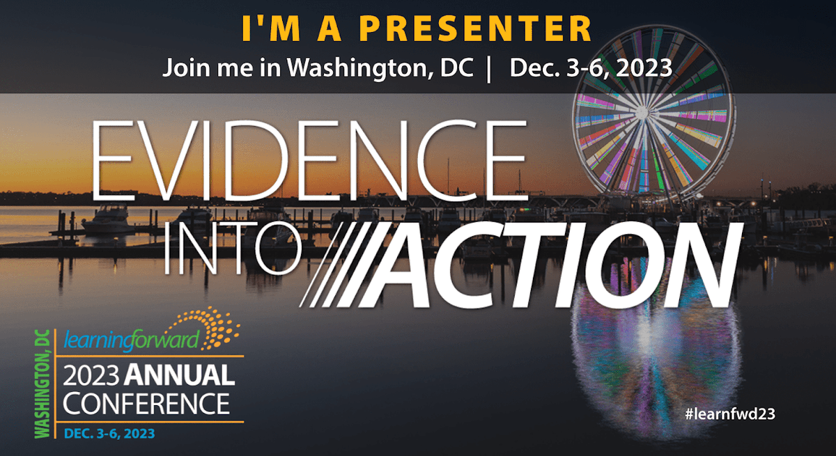 TannenbaumTech's tweet photo. Are you attending @LearningForward #LF23 tomorrow? If so, join me from 9:30-11:30 am for Creating Artifacts of Learning: How Digital Tools Can Amplify @ProjectZeroHGSE Thinking Routines in National Harbor 13. https://t.co/QvcbyikRV4